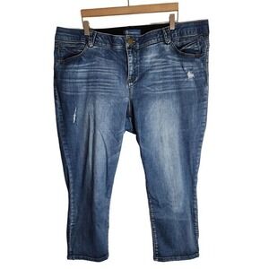 Democracy "Ab" Solution Jeans Women's 24W‎ Stretchy Denim Blue